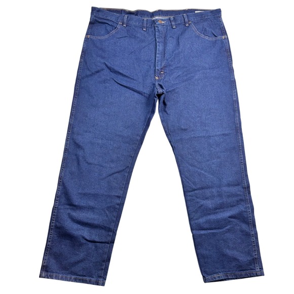Wrangler Other - Wrangler Five Star Premium Stretch Regular Fit Mens Jeans 44x30 Dark Blue NWT